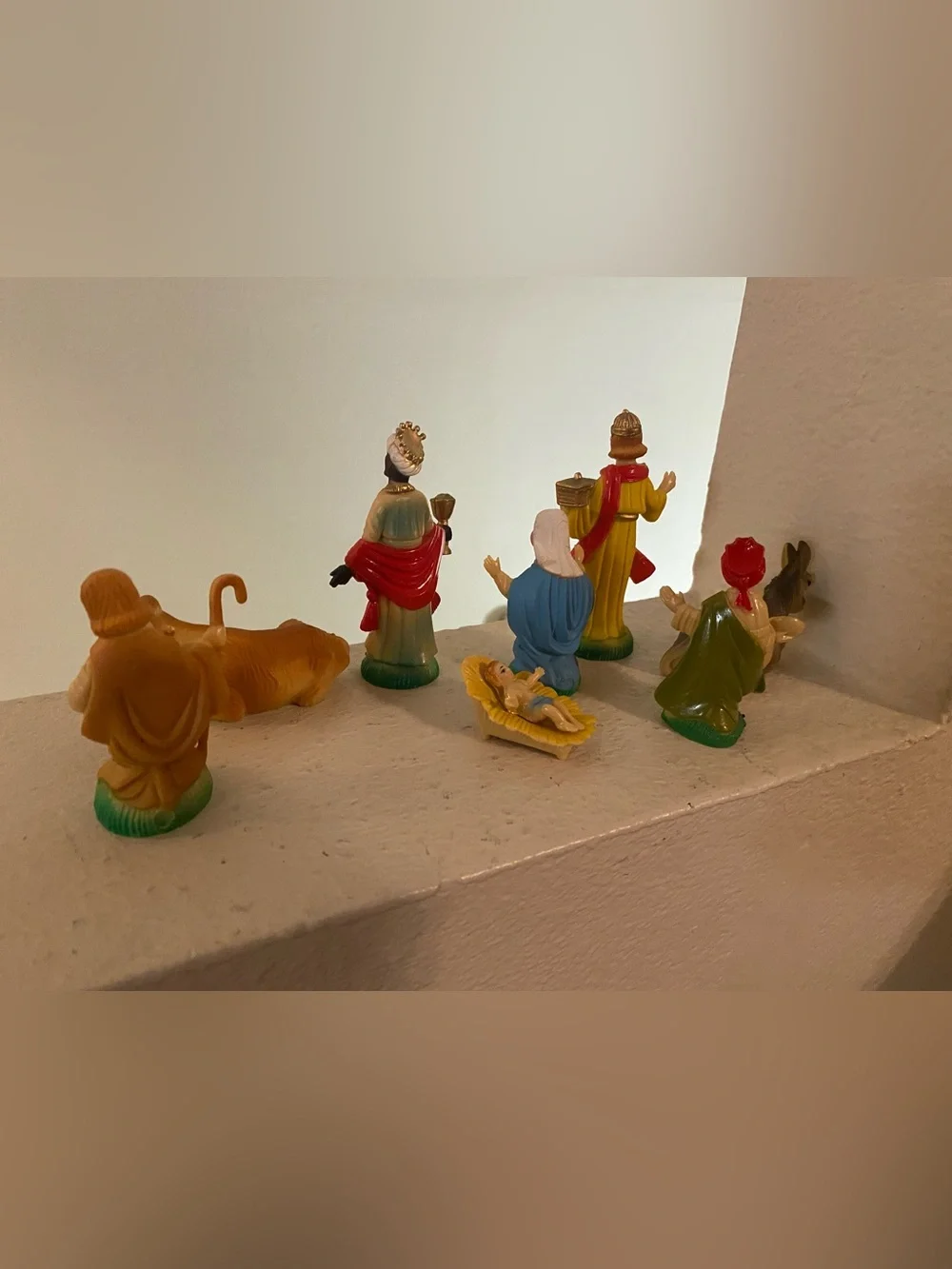 Nativity Figurine Set - set of 9. Vintage. 1950’s?